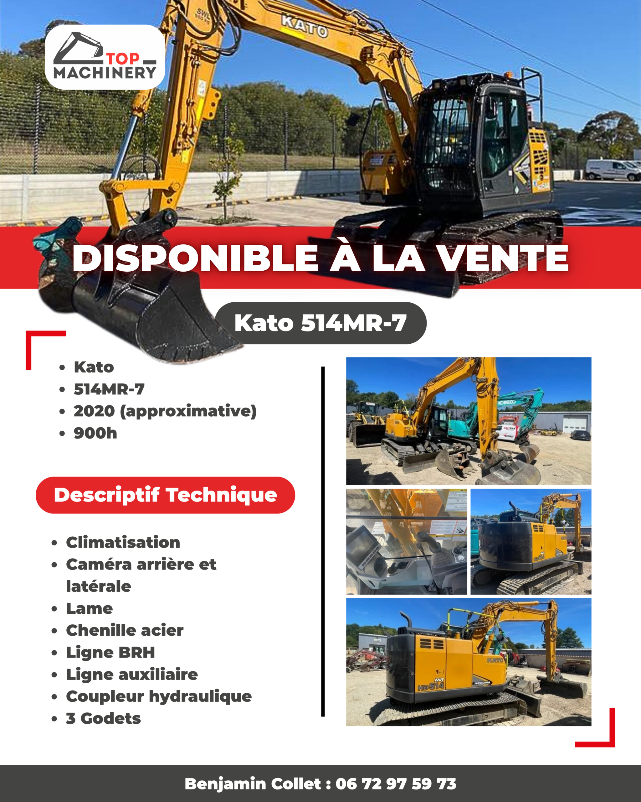 Présentation commerciale TOP MACHINERY — Kato 514MR-7