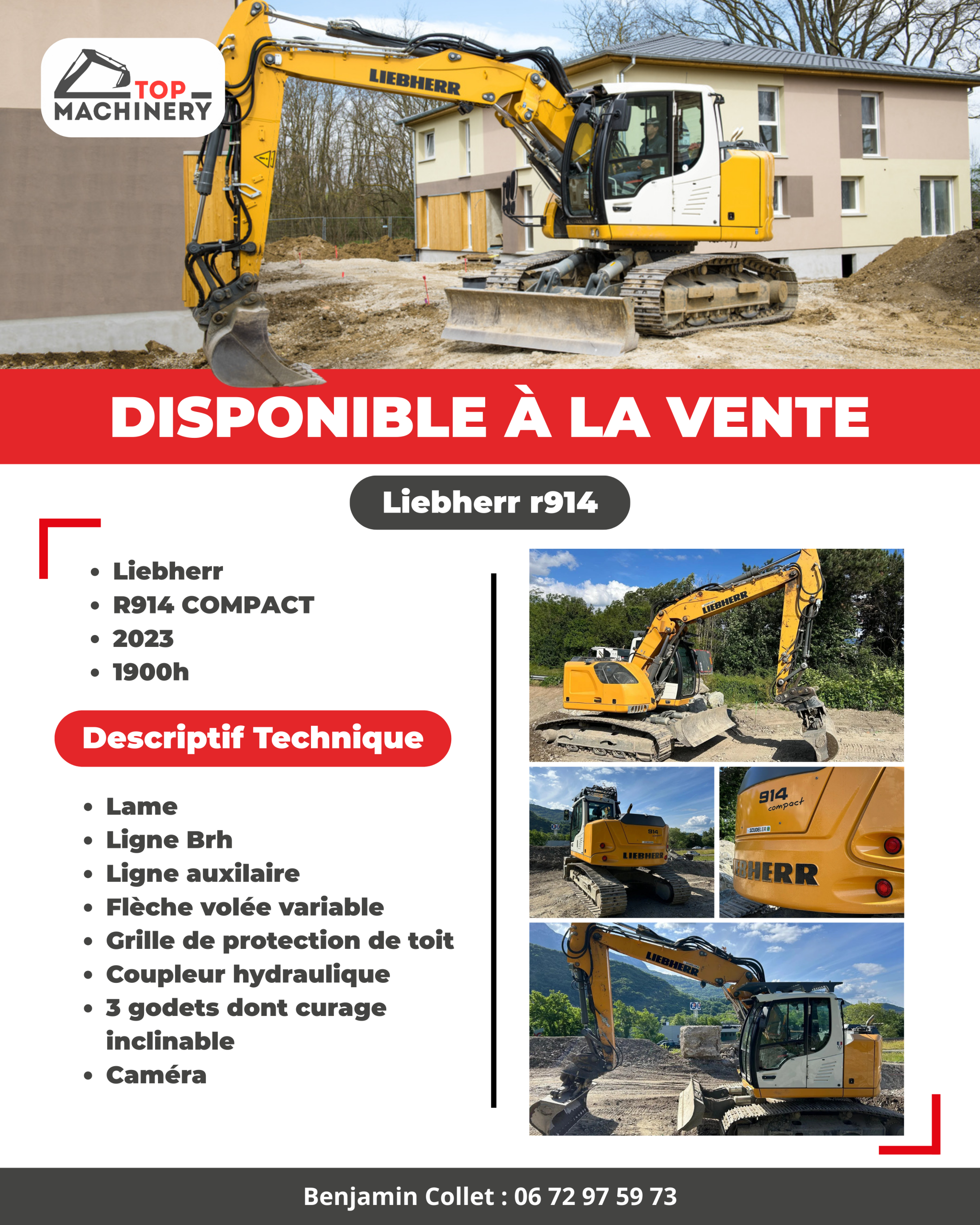 Présentation commerciale TOP MACHINERY — Liebherr R914